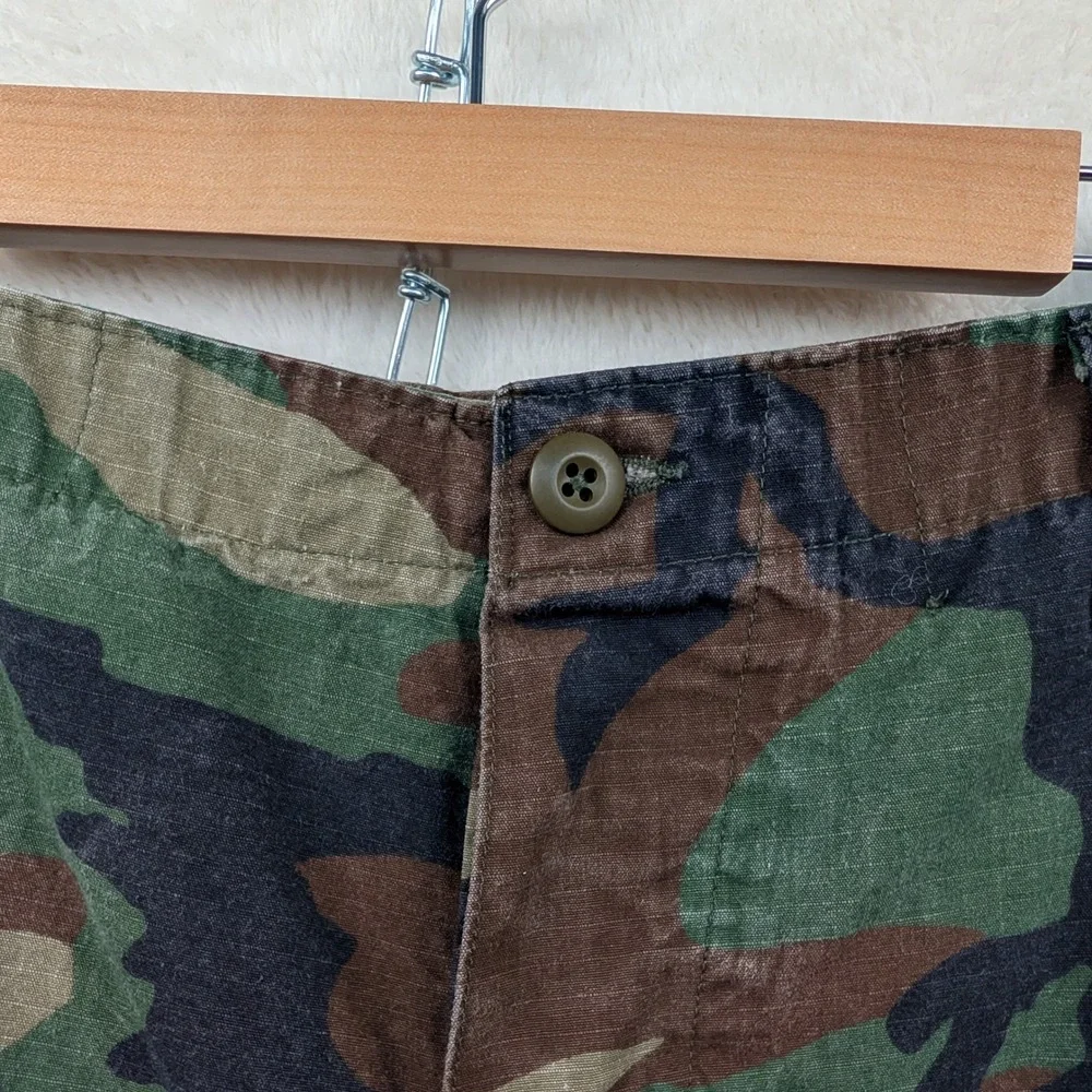 VTG Tru-Spec Cargo Pants Men's M 33x28 Green Woodland Camo Military Utility 90s